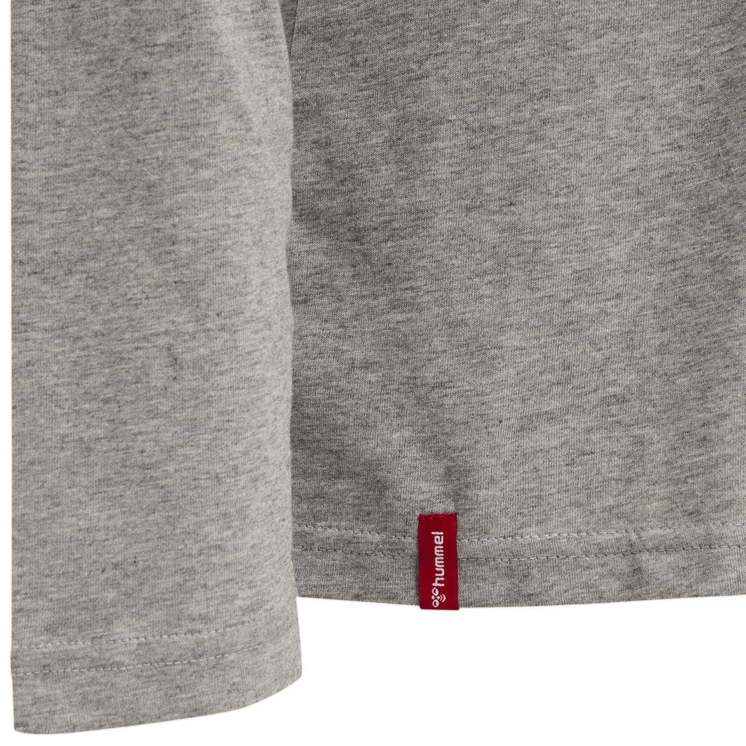 hmlRED BASIC T-SHIRT L/S WOMAN, GREY MELANGE, packshot