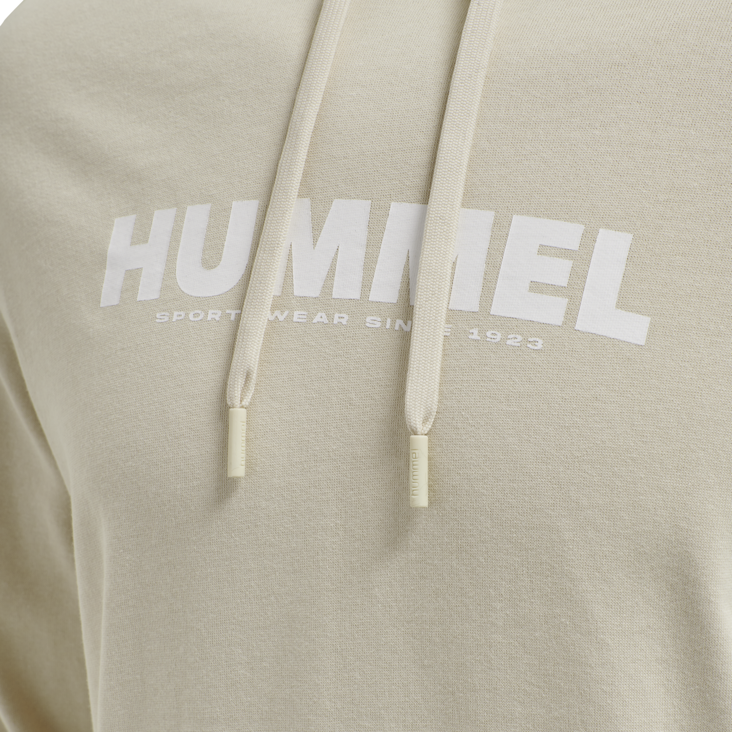 hmlLEGACY LOGO HOODIE, PUMICE STONE, packshot