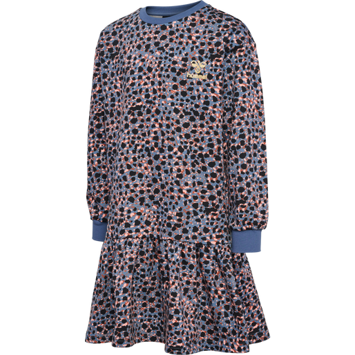 hmlMEJSE DRESS L/S, BLUE MIRAGE, packshot