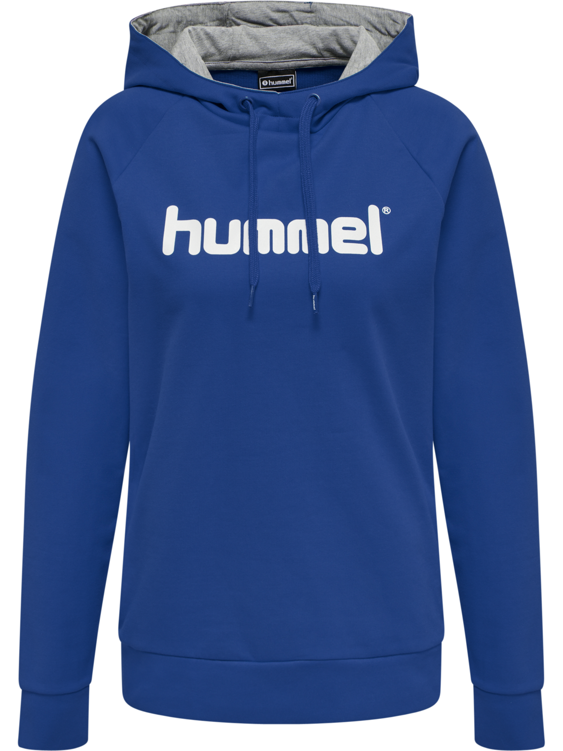HMLGO COTTON LOGO HOODIE WOMAN, TRUE BLUE, packshot