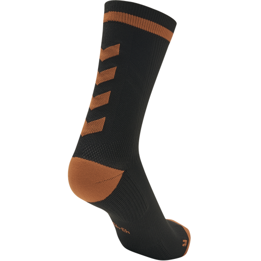 ELITE INDOOR SOCK LOW, BLACK/ORANGE TIGER ELITE INDOOR SOCK LOW, BLACK/ORANGE TIGER, packshot
