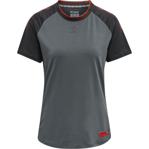 hmlPRO GRID GAME JERSEY S/S WO, QUIET SHADE/FORGED IRON, packshot