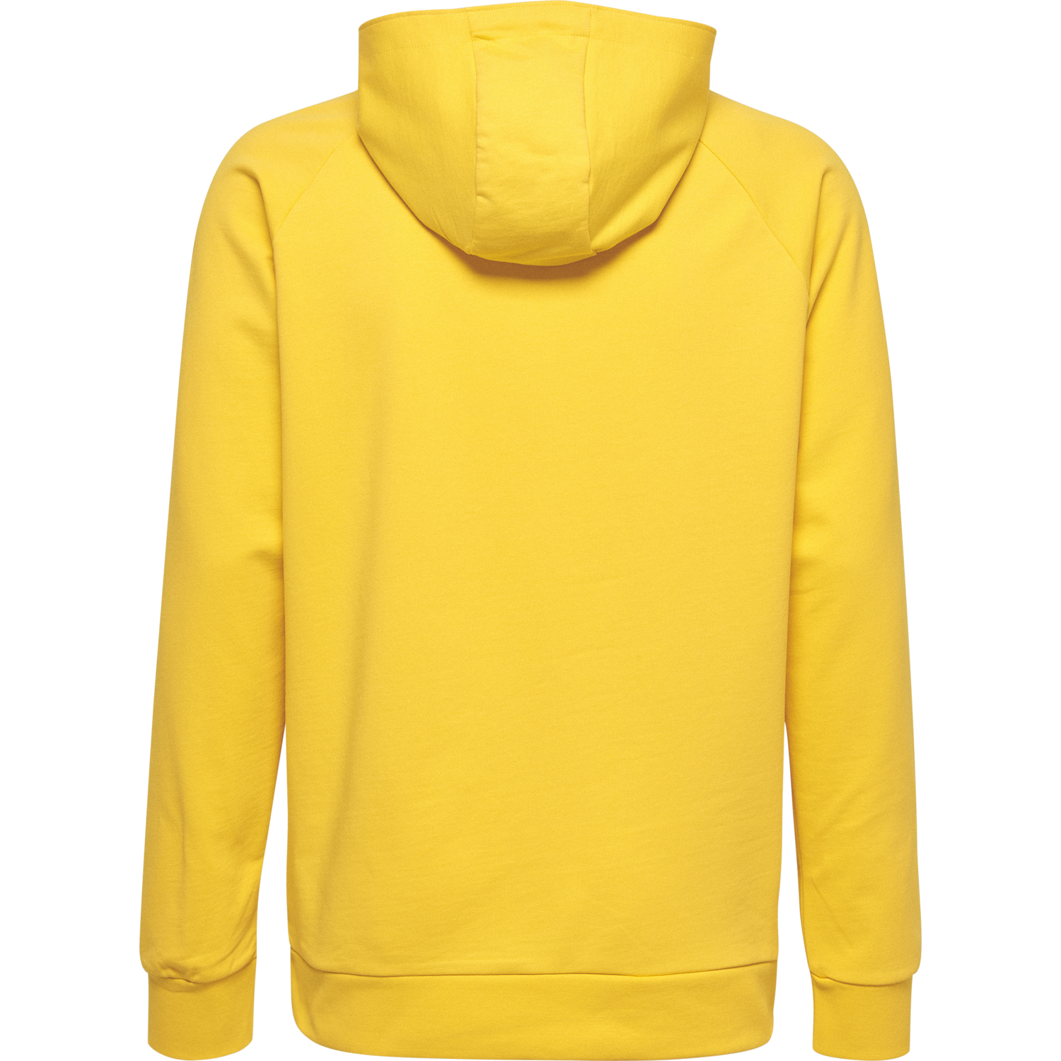a yellow hoodie