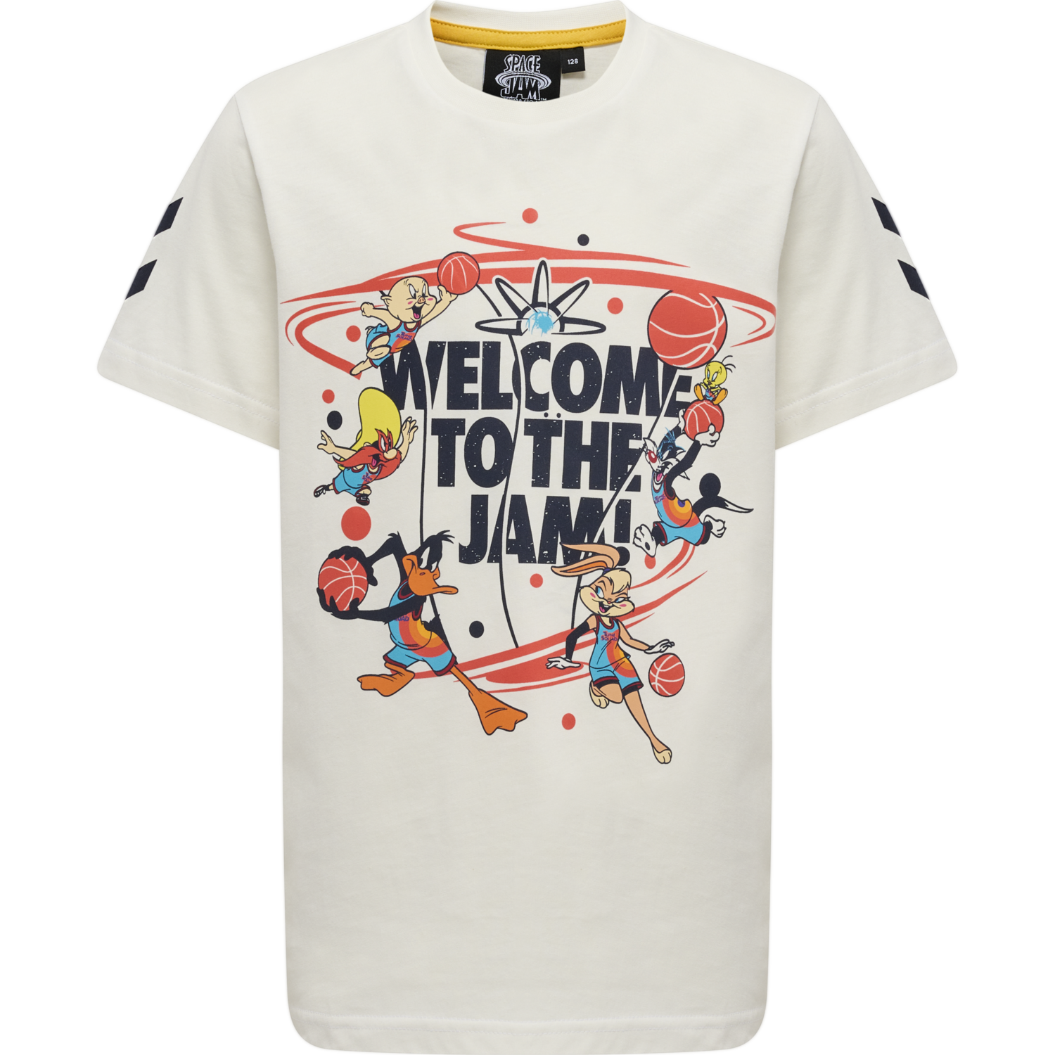hmlSPACE JAM TRES T-SHIRT S/S, MARSHMALLOW, packshot