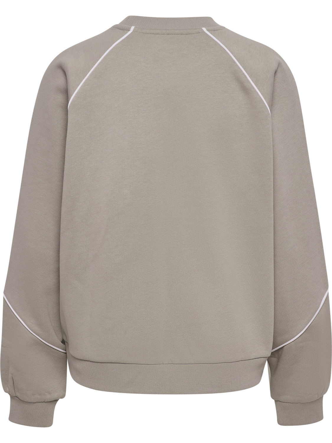 hmlKEEPER W BOXY PIPING CREWNECK, ROCK RIDGE, packshot
