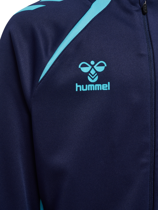 hmlLEAD 2.0 TRACK ZIP JACKET KIDS, MARINE/BLUE FISH hmlLEAD 2.0 TRACK ZIP JACKET KIDS, MARINE/BLUE FISH, packshot