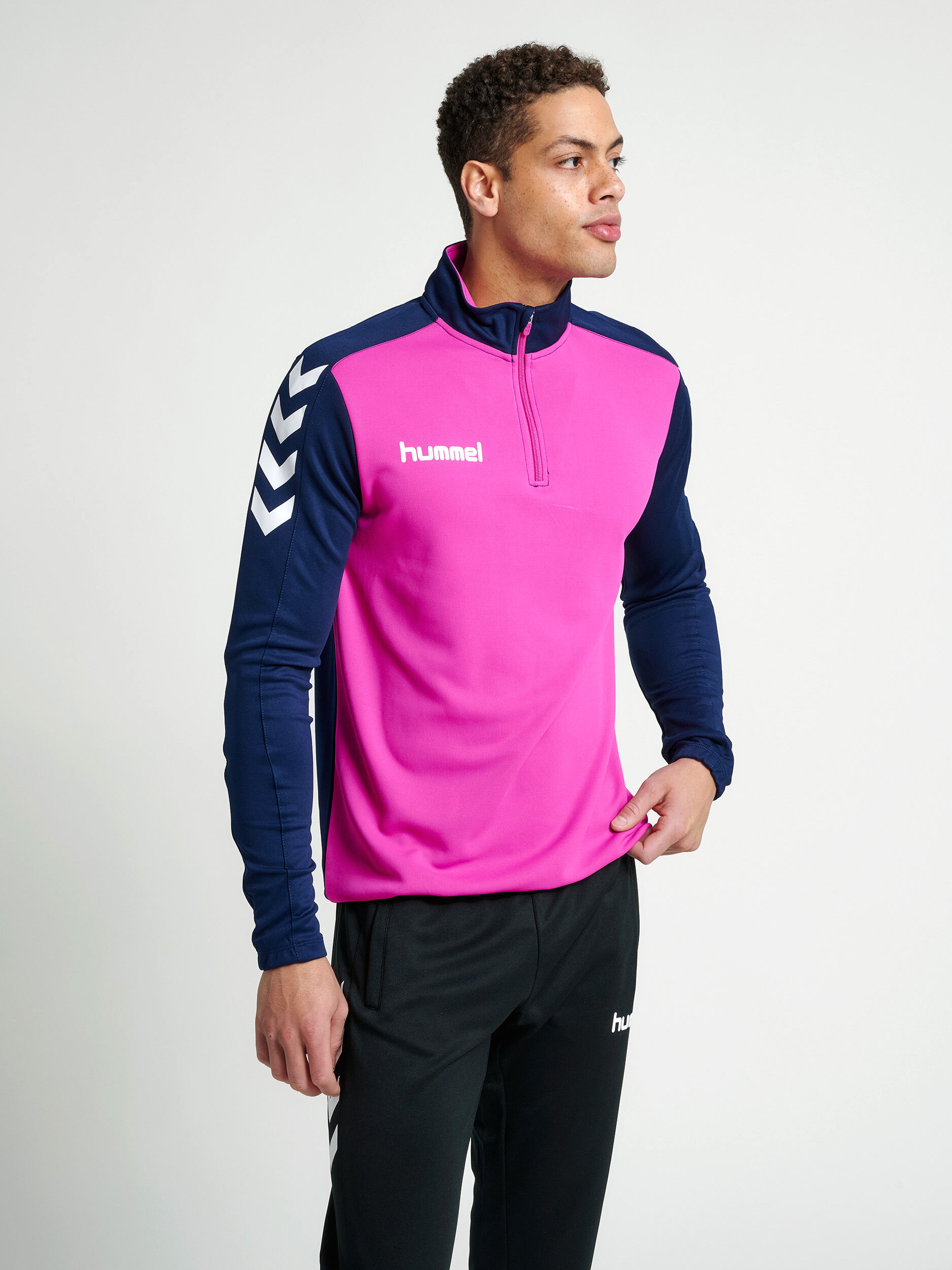 hummel CORE 1 2 ZIP SWEAT MARINE hummel