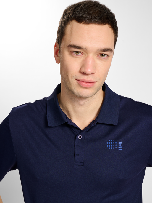 hmlCOURT POLO S/S, MARINE, model