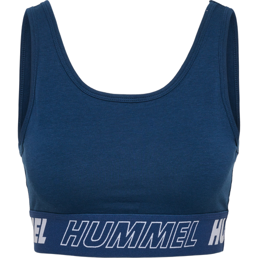 hmlTE MAJA 2-PACK COTTON SPORTS TOP, BLACK/INSIGINA BLUE, packshot