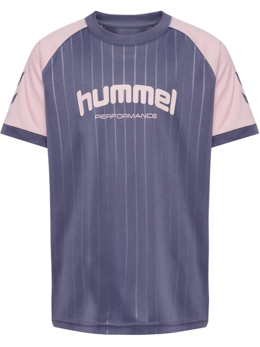 hmlJR GOAL STRIPE SET, HERON hmlJR GOAL STRIPE SET, HERON, packshot