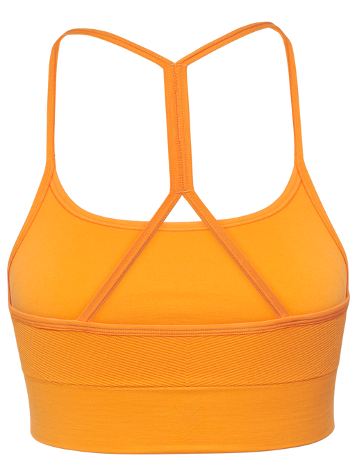 hmlTIFFY SEAMLESS SPORTS TOP, BLAZING ORANGE, packshot