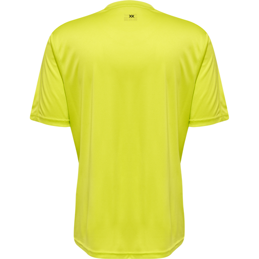 hmlCORE XK STRIPED JERSEY S/S, LIME POPSICLE/BLACK hmlCORE XK STRIPED JERSEY S/S, LIME POPSICLE/BLACK, packshot