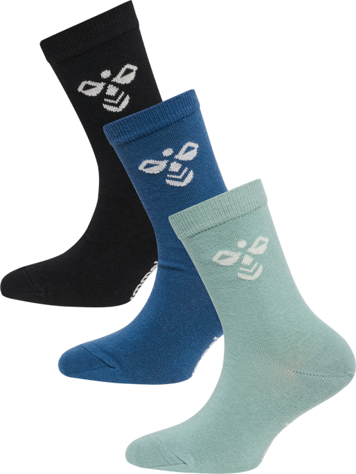 SUTTON 3-PACK SOCK, BLUE SURF, packshot
