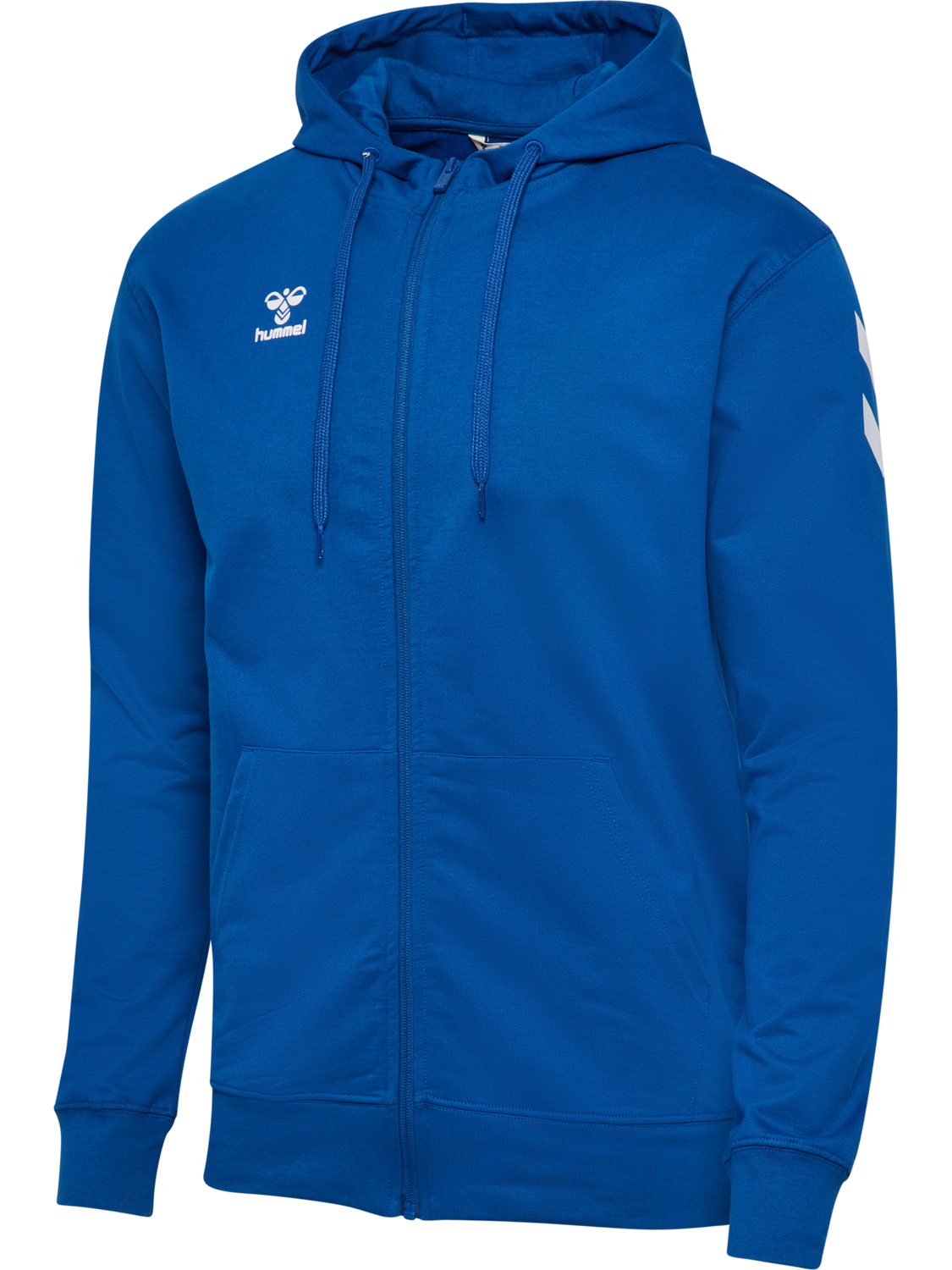 hmlGO 2.0 CHEVRON ZIP HOODIE, TRUE BLUE, packshot