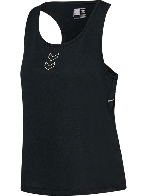 hmlCOURT LIGHT WEIGHT TANKTOP W, LIGHT GREY/BLACK, packshot