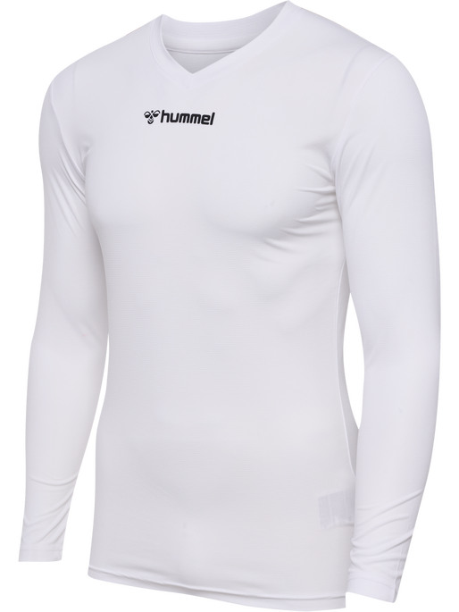 hmlBL ESSENTIAL TEE L/S, WHITE, packshot