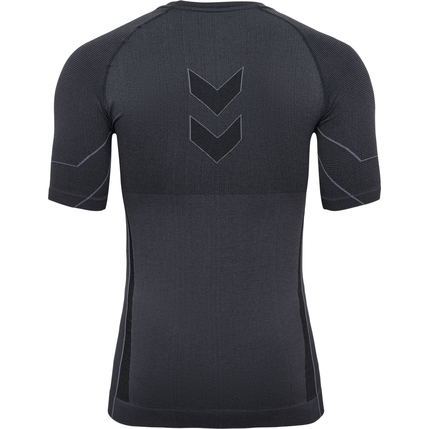 hummel TE MIKE SEAMLESS T-SHIRT - BLACK/ASPHALT MELANGE | hummel.net