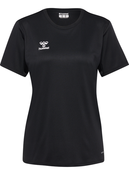 hmlESSENTIAL JERSEY S/S WOMAN, BLACK, packshot