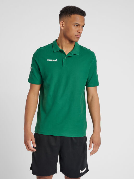HMLGO COTTON POLO, EVERGREEN, model