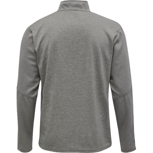 hmlAUTHENTIC KIDS HALF ZIP SWEATSHI, GREY MELANGE, packshot