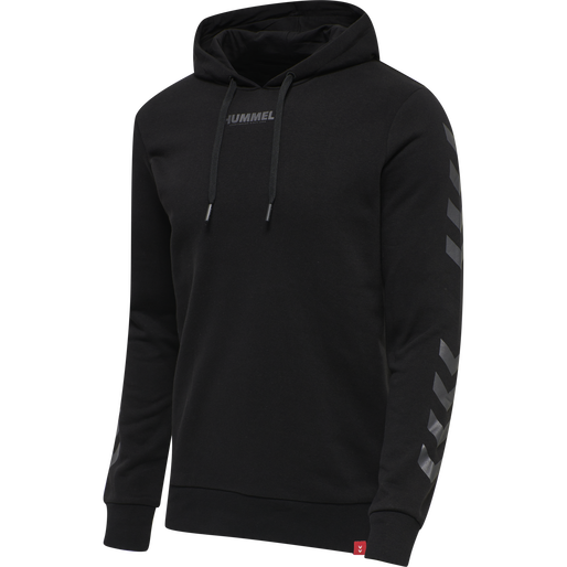 hmlLEGACY HOODIE, BLACK, packshot