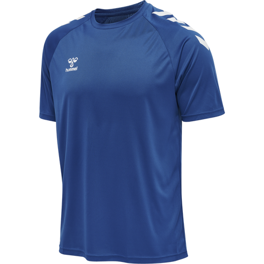 hmlCORE XK CORE POLY T-SHIRT S/S, TRUE BLUE hmlCORE XK CORE POLY T-SHIRT S/S, TRUE BLUE, packshot