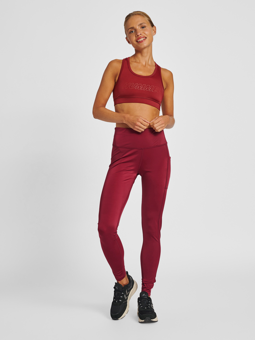 Hummel Hmlte Tola Sports Bra - cabernet