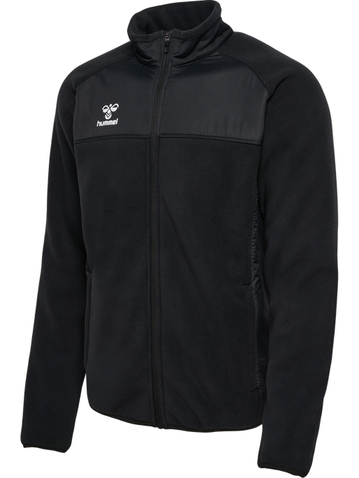 hmlGO FLEECE JACKET, BLACK hmlGO FLEECE JACKET, BLACK, packshot