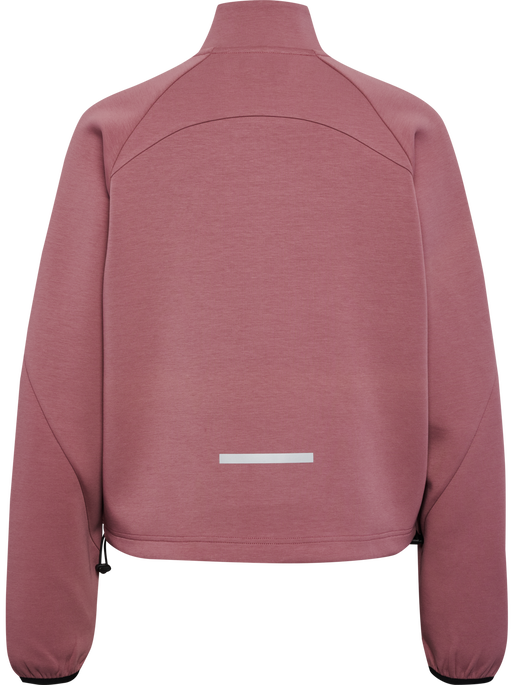 hmlTECH FLEECE WOMEN BOXY HALF ZIP, WISTFUL MAUVE, packshot