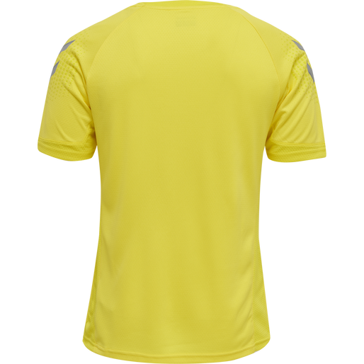 hmlLEAD S/S POLY JERSEY, BLAZING YELLOW, packshot