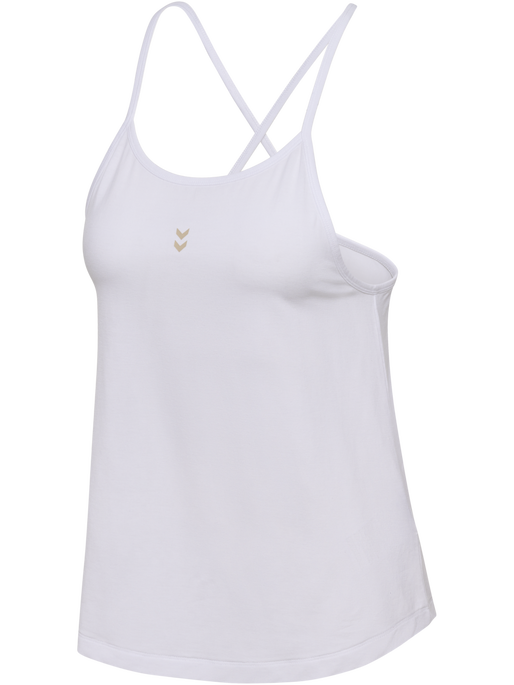 hmlYOGA SOFT W STRAP TOP, WHITE hmlYOGA SOFT W STRAP TOP, WHITE, packshot