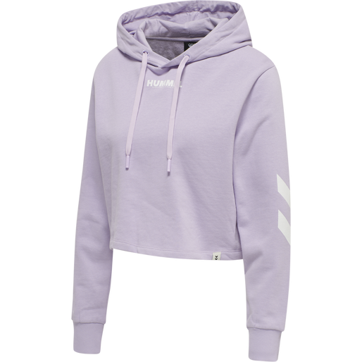 hmlLEGACY WOMAN CROPPED HOODIE, PASTEL LILAC, packshot
