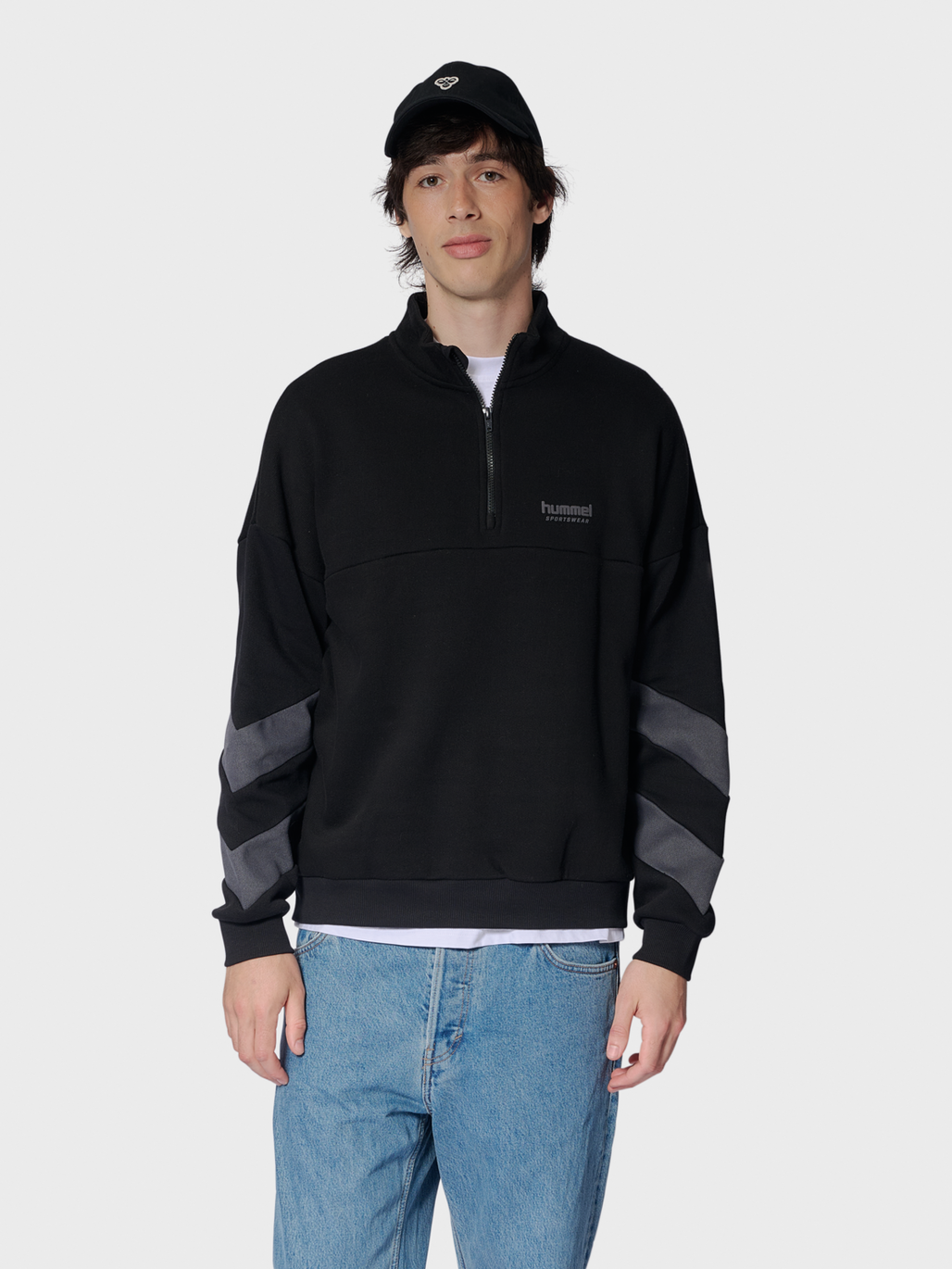 Oversized half zip outlet