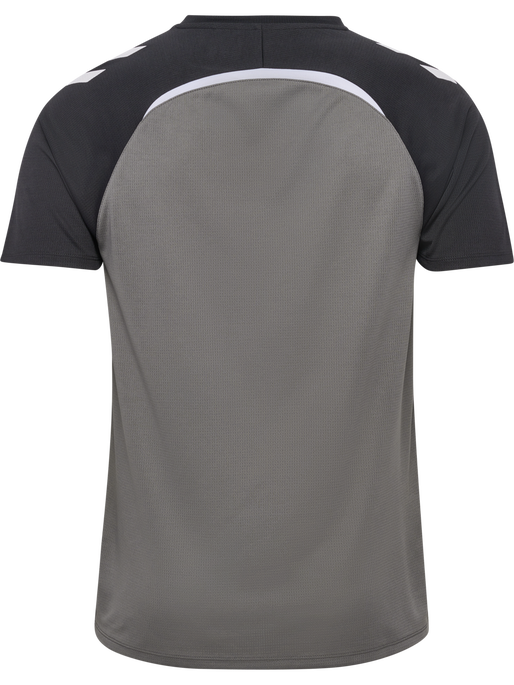 hmlLEAD 2.0 JERSEY S/S, STEEL GRAY/ASPHALT, packshot