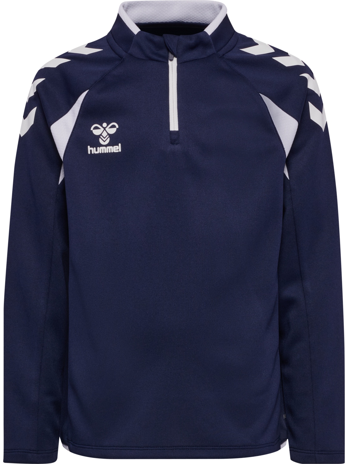 hmlCORE 2.0 HALF ZIP KIDS, MARINE/WHITE, packshot