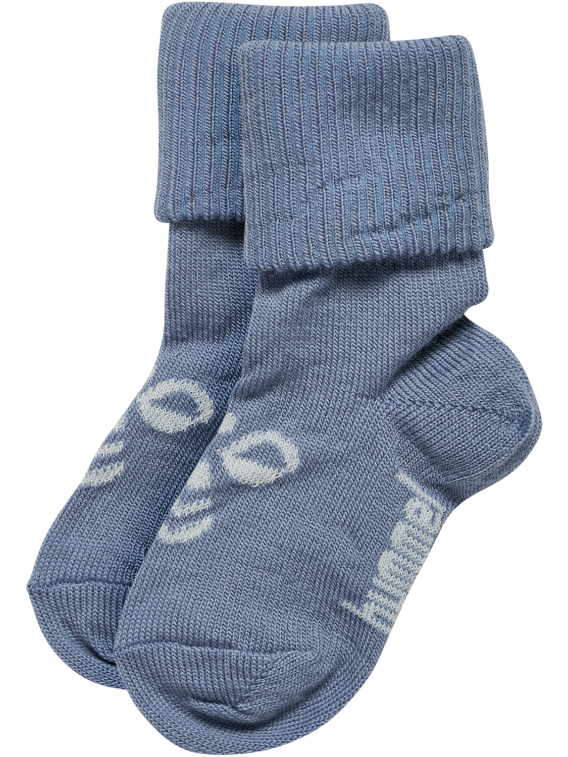 hmlMINI WOOL 2-PACK SOCKS, OMBRE BLUE/FLINT STONE, packshot