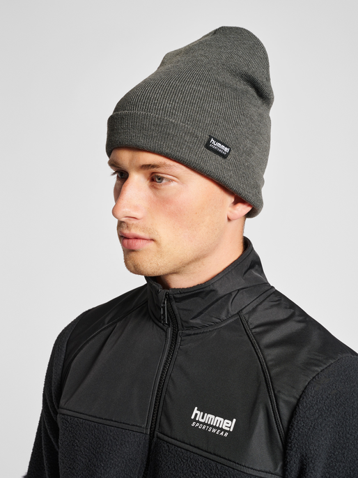 hummel LGC DELTA BEANIE - DARK GREY MELANGE