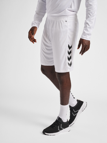 hmlCORE XK POLY SHORTS, WHITE, model