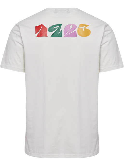 hmlREGULAR GRAPHIC TEE S/S, WHITE/BLACK, packshot