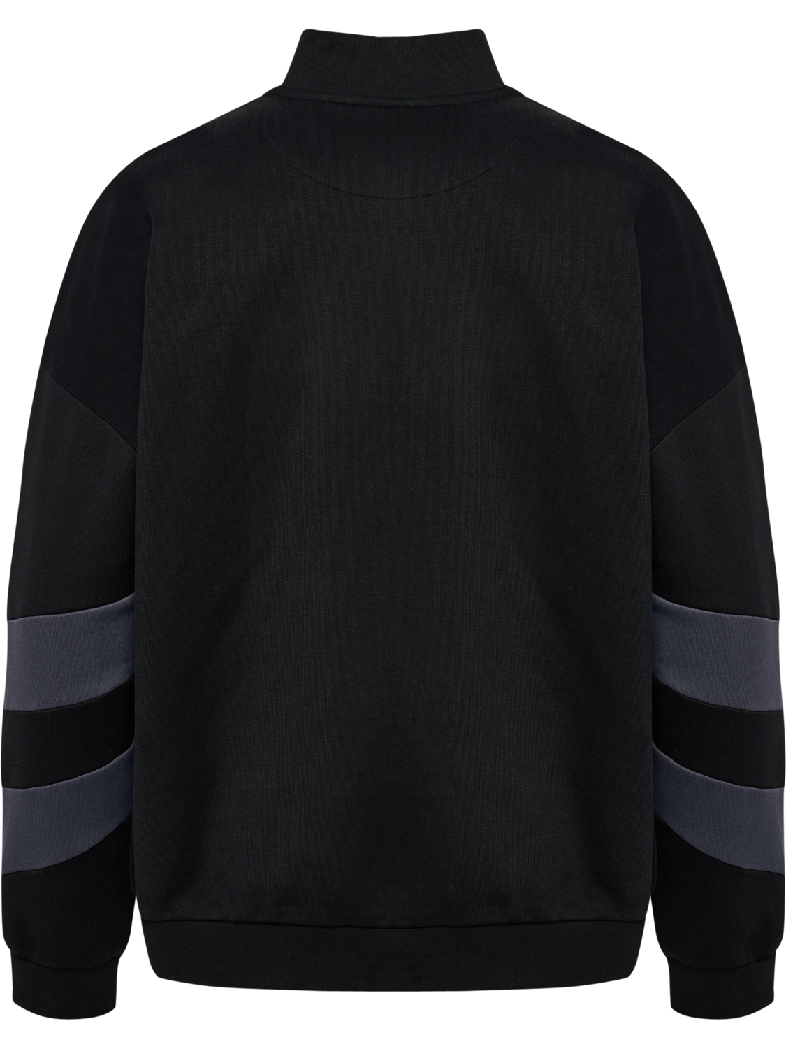 hmlOVERSIZED HALFZIP SW, BLACK/EBONY, packshot