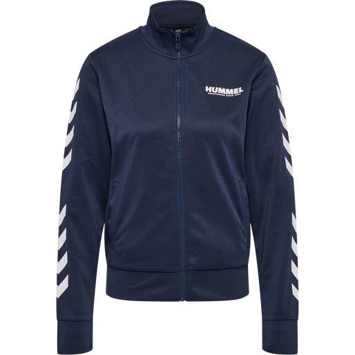 hmlLEGACY POLY WOMAN ZIP JACKET, BLUE NIGHTS, packshot