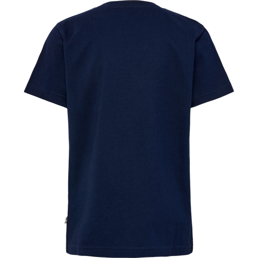 hmlTRES T-SHIRT S/S 2-PK, BLACK IRIS/GREY MELANGE, packshot