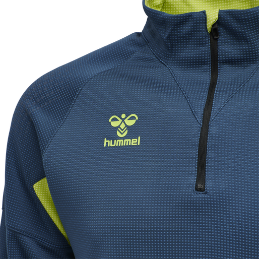 hmlLEAD PRO HALF ZIP, DARK DENIM, packshot