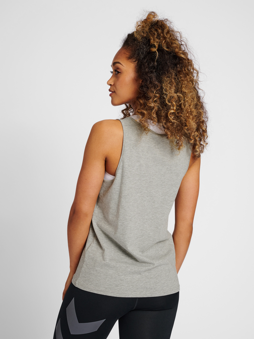 hummel LEGACY WOMAN TANKTOP - GREY MELANGE