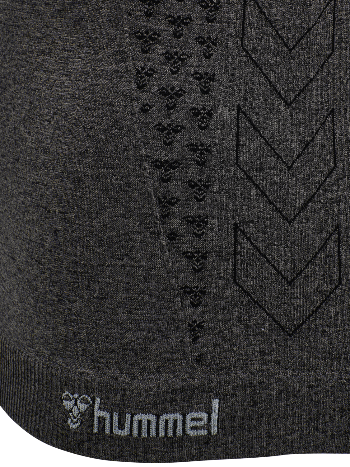 hmlCI SEAMLESS T-SHIRT, BLACK MELANGE, packshot