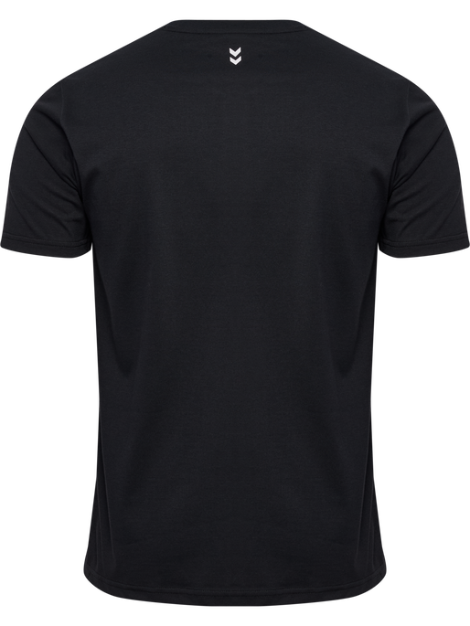 hmlPULSE GRAPHIC T-SHIRT S/S, BLACK/WHITE, packshot