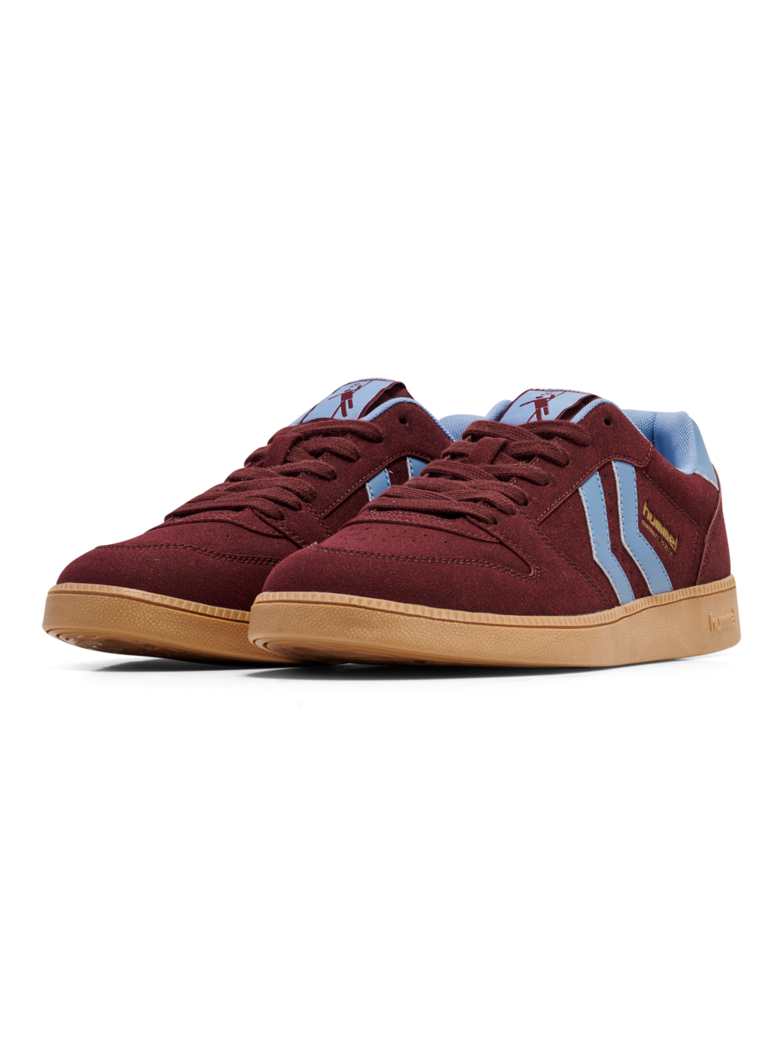HANDBALL PERFEKT SYNTH. SUEDE, WINDSOR WINE/FADED DENIM, packshot