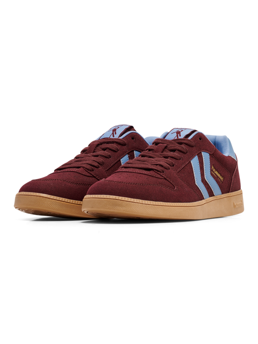HANDBALL PERFEKT SYNTH. SUEDE, WINDSOR WINE/FADED DENIM, packshot