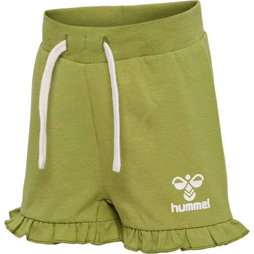 hmlDREAM RUFFLE SHORTS, GREEN OLIVE, packshot