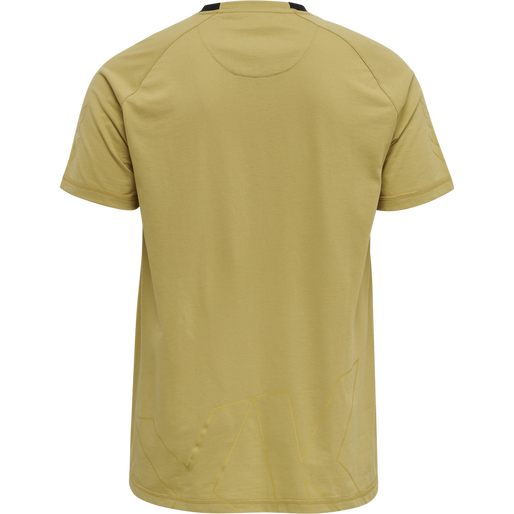 hmlCIMA XK T-SHIRT S/S, ANTIQUE GOLD hmlCIMA XK T-SHIRT S/S, ANTIQUE GOLD, packshot